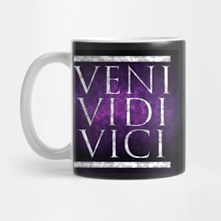 Veni Vidi Vici, Marble on Imperial Purple Mug